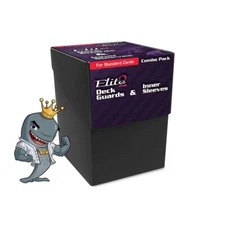BCW Gaming Combo Pack - Inner Sleeves and Elite2 Deck Guards - Black FREE SHIP
