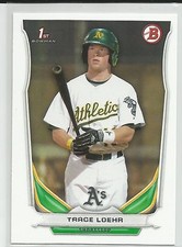 Trace Loehr Oakland A's 2014 Bowman Draft Card