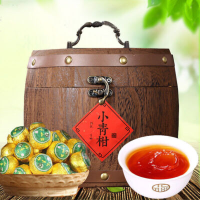 中国茶叶新会天马 500g桶装小青柑柑普熟茶 新益号八年宫廷普洱茶小青柑 China Puer Chaye Yunnan Pu-Erh Tea New