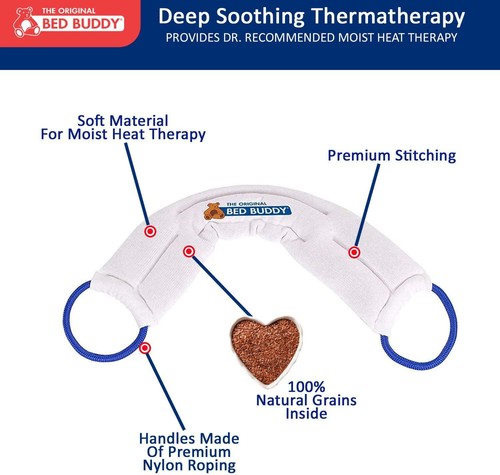 Bed Buddy Neck Wrap Hot / Cold Pack Pain Relief Therapy Moist Heat Microwavable - Picture 2 of 12