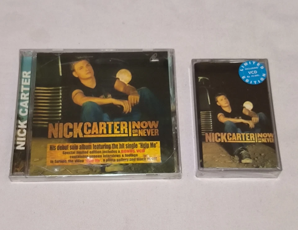 Nick Carter Backstreet Boys - Now or Never + BONUS VCD orgl indonesia tape new - Image 2 of 4