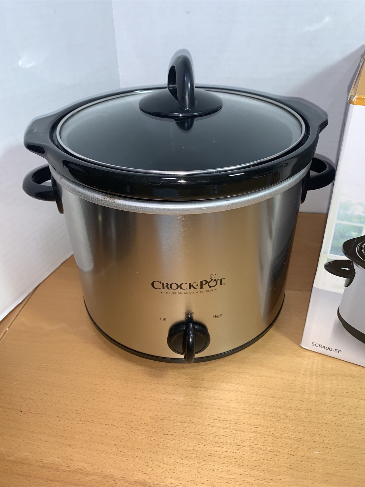 Crock Pot The Original Slow Cooker Model SCR400SP Stainless Steel 6