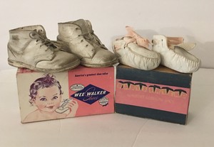 Vintage Wee Walker Baby Shoes Size 6 Baby’s Friend Size 2 ...