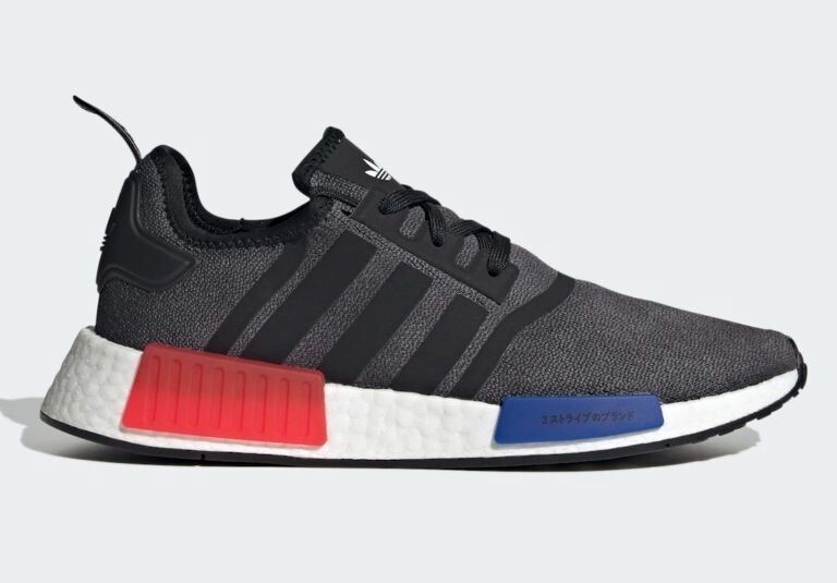 Adidas Originals NMD_R1  Shoes Core Black Blue Red White HQ4452 Men's NEW
