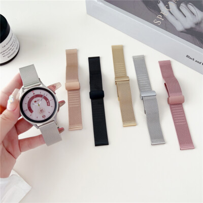 Metal Mesh Band Strap for Samsung Galaxy Watch 3 4 5 Pro 6 7 FE Active 2 40/44mm