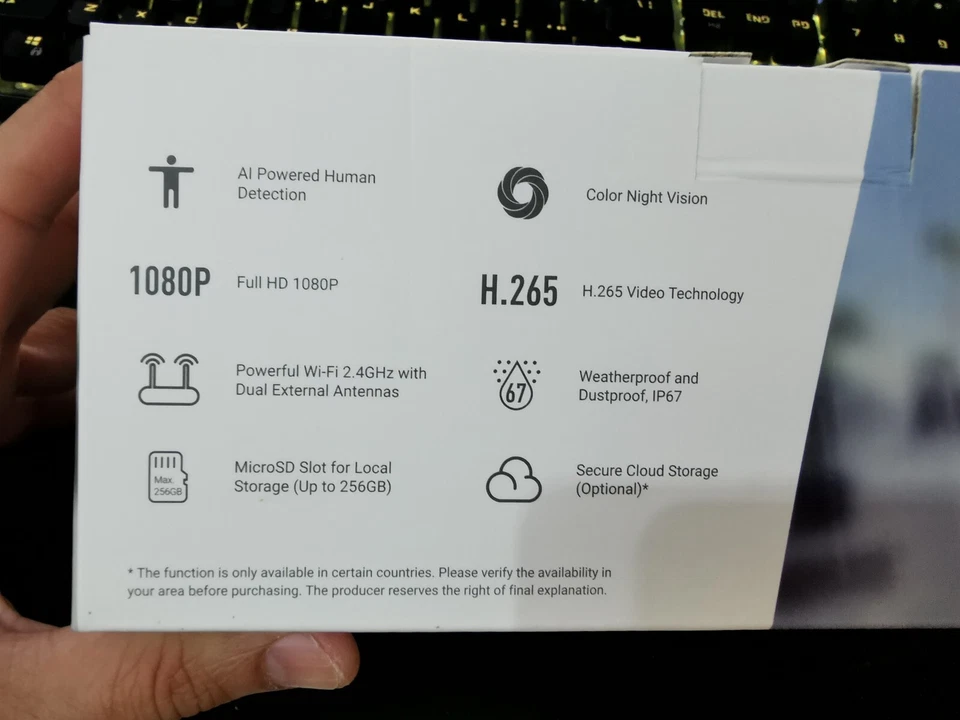 Ezviz C3N FHD (1080p) Smart Camera With Colour Night Vision & AI Human Detection - Image 2 of 4