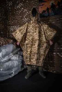 Military cloak invisibility pixel anti thermal imaging poncho anti thermal🇺🇦*