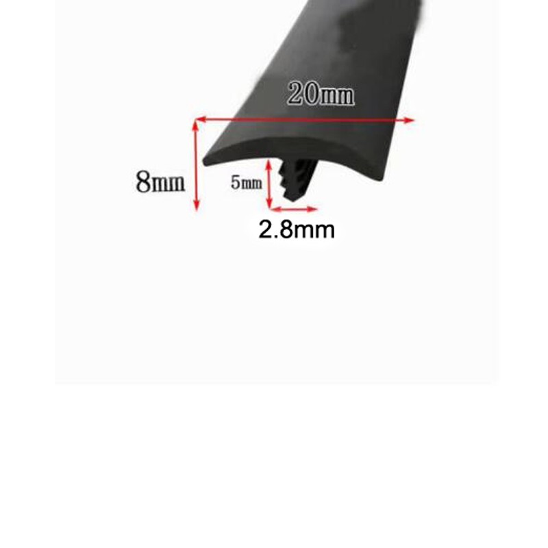 1 Meter T rubber gasket solar panel seal strip caulking strip gap ...