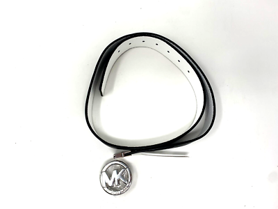 Michael Kors Twist Reversible Ligo Belt- White/Black‎ s-l400.jpg main image 3