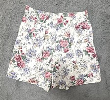 Vintage Capacity 90s High Rise Granny Shorts Floral Medium Cotton Pockets