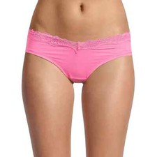No Boundaries Women's Body Base Hipster W Lace Panties Size X-LARGE Bright Pink