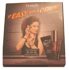 Benefit Cosmetics If Easy Crime She Guilty Deluxe Size 3 Piece Mascara Real Set 