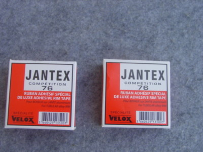 2 mal Velox Jantex Competition 76 Schlauchreifenklebeband für Alufelgen   18 mm