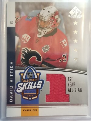 2020-21 SP Game Used NHL All-Star Skills Fabrics 1st Year AS1-DR David Rittich