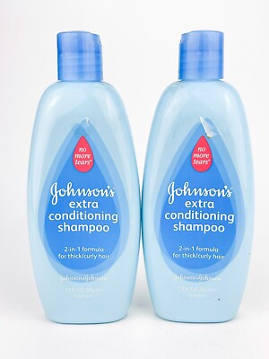 Johnsons Extra Conditioning Shampoo 2 In 1 Formula 13oz Lot Of2 Thick Curly Hair