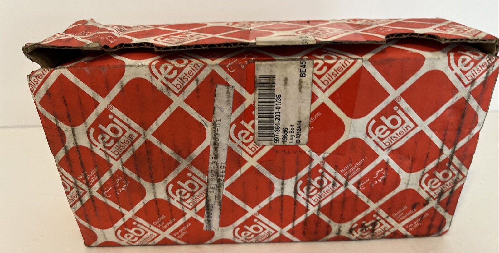 Febi Bilstein Wheel Lug Bolts #19656  (997 361 203 01) Porsche box of 16