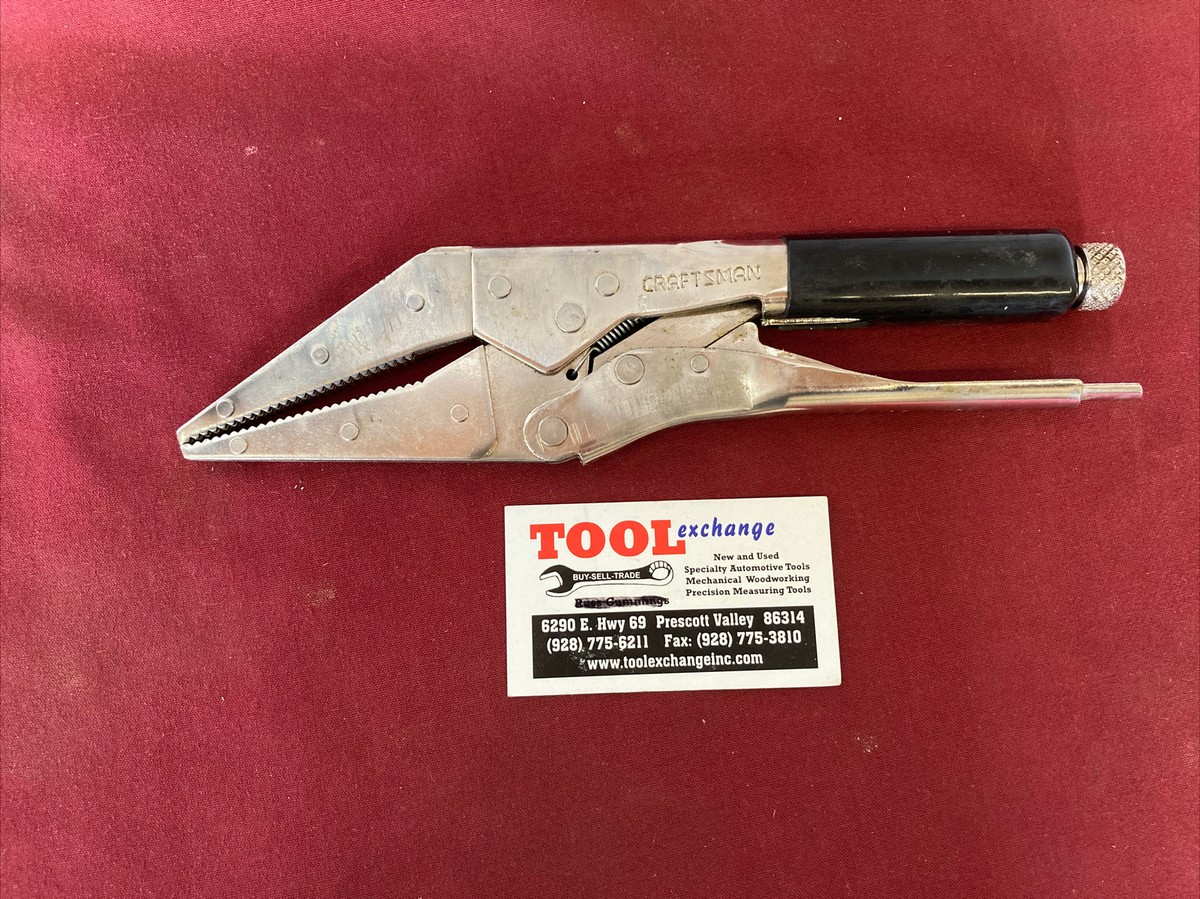 Sears Craftsman USA 10” Locking Needle Nose Rubber Grip Pliers