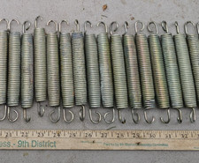 25GG51 TRAMPOLINE SPRINGS, 6-1/2" X 4-3/4" X 7/8" X 0.118", 16 PCS, GOOD COND