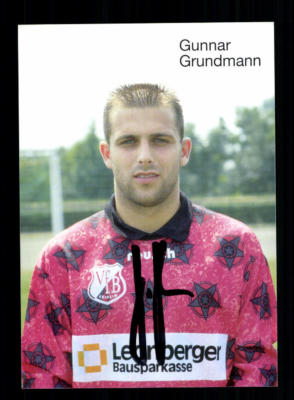 Gunnar Grundmann Autogrammkarte VfB Leipzig 1995-96 Original Signiert + A 193252