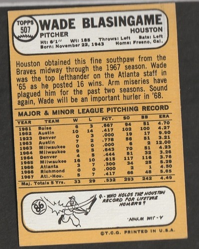 1968 Topps Baseball Cards Scegli una carta a scelta 295-660 EX X-MT 1/25 Set Break - Foto 358 di 490