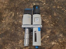 FESTO MS6-EM1-3/8-S with MS6-LR-3/8-D6-AS On Off Valve with Pressure Regulator