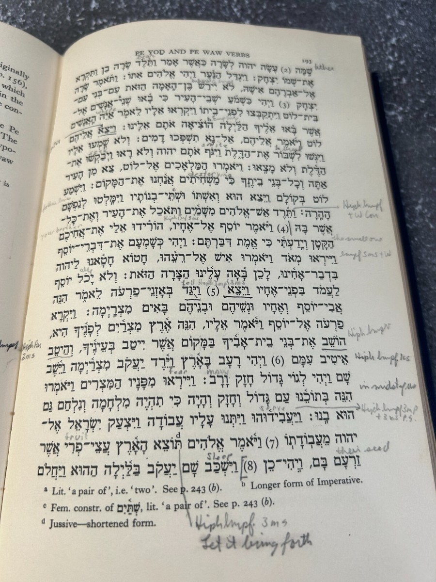 A Practical Grammar for Classical Hebrew by J. Weingreen | eBay