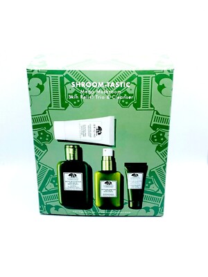 Origins Shroom-Tastic Skin Relief trio & cleanser (See description) same as pic