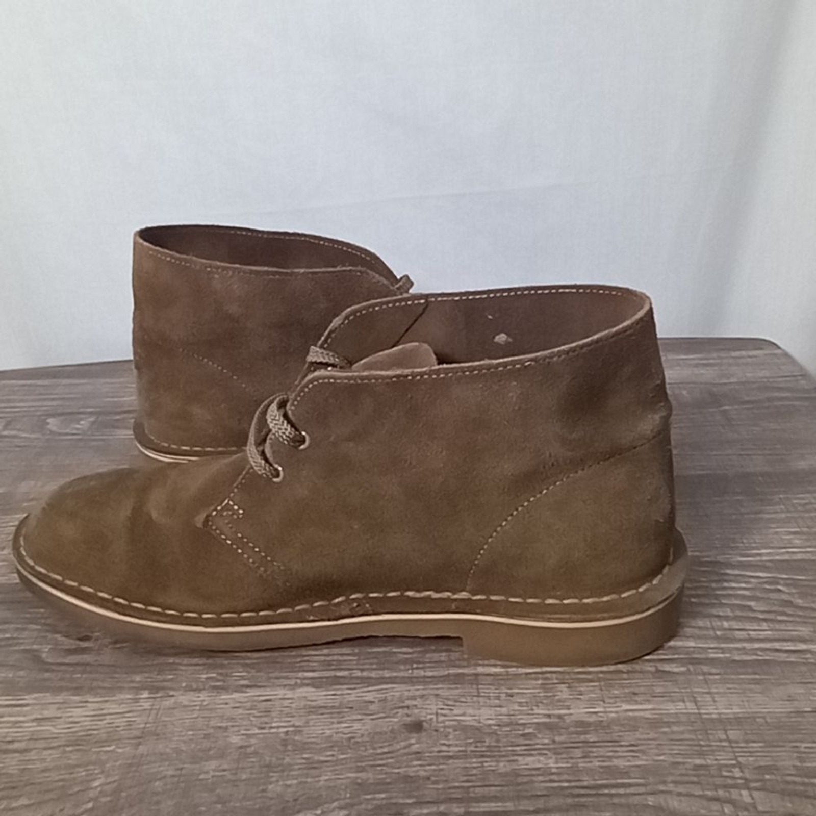 Clarks Men's Tan Suede Desert Boots Size 10 eBay