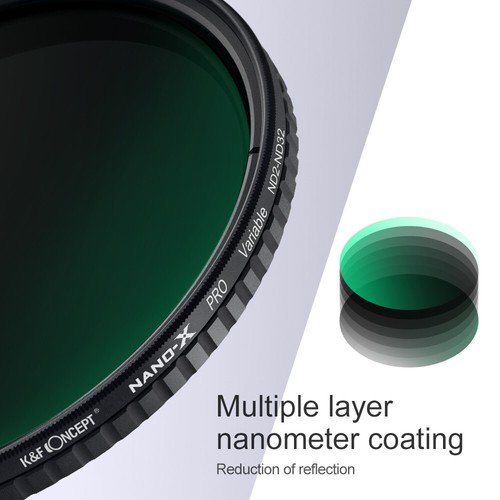 K&F Concept® 52mm Variable Nano X MC ND2-32 Filter Neutral Density .1129 - Picture 6 of 10