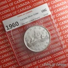 1960 Canada $1 Silver Dollar - Island Grass - UNCIRCULATED Coin #coinsofcanada