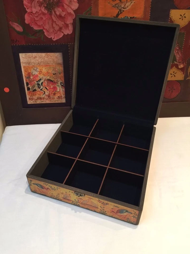 Decorative Jewellery Box with Exquisite Persian Calligraphy on Mosaic Design - Image 4 of 4