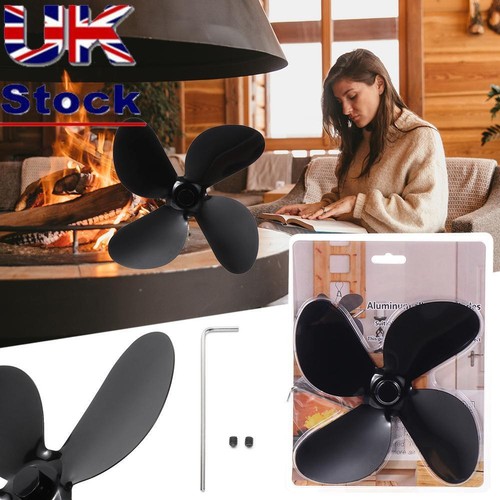 Airflow Log Burning For Wood Burner Heat Power Stove Top Fan Heat