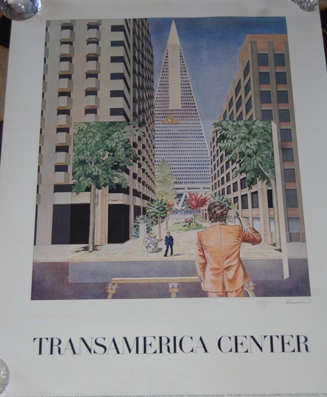 Transamerica Center poster from 1980 - Transamerica Redwood Park