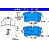 ATE BremsbeläGe BremsklöTze Hinten FüR Audi A6 Avant 4G5 C7 4GD 2.0 TDI