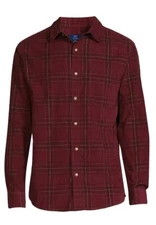 Men's NWT George Long Sleeve Corduroy Shirts,XL & XXXL 💚☃️❤️🤎 Multiple Colors 