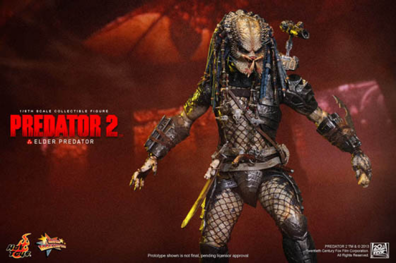 Hot Toys MMS233 1/6 Alien Vs. Predator Predator 2 Avp Elder