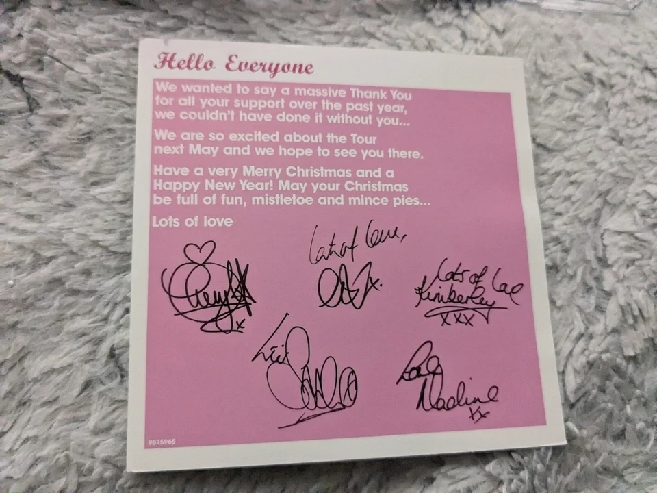 GIRLS ALOUD See The Day [ECD 2005]Inc Video & Pre-Printed Signed Christmas Card Foto 4 de 4