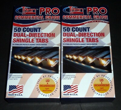 Titan Pro 50 count Commercial Grade Dual-Direction Shingle Light Tabs (2 BOXES)