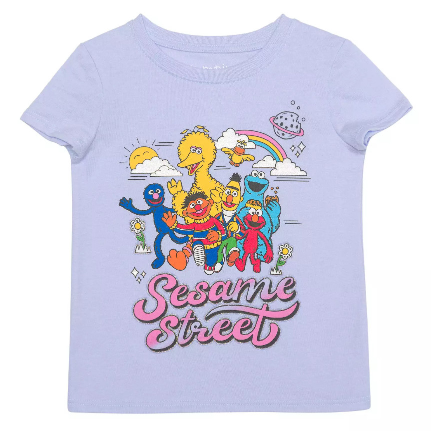 Sesame Street Big Bird & Gang Girls Tee by Jumping Beans Size 5T