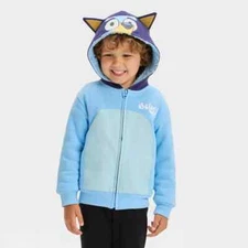 Bluey Hoodie Sweatshirt Jacket Dog Bingo Costume 18M 24M 2T 3T 4T 5T Toddler NWT