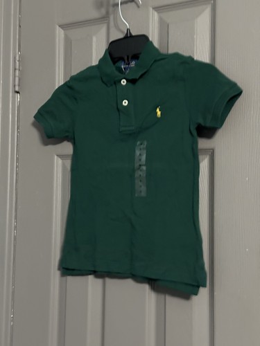 Polo Ralph Lauren kurzärmliges Hemd Jungen Größe 5 grün neu Einzelhandel $ 29