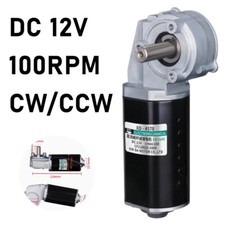 Turbo Worm Reduction Motor Forward Reverse Self-Locking Motor 100RPM DC 12V 4578