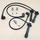 JINFANNIBI Spark Plug Wire Set For Kawasaki Mule PRO FXR FX FXT 2015-2021 – 3 Wires + 3 Plugs, 21150-0013