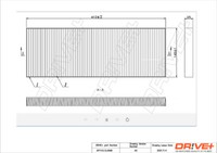 Dr! Ve + DP1110.12.0096 Filter, Innen Luft FüR Chevrolet, Opel, Vauxhall