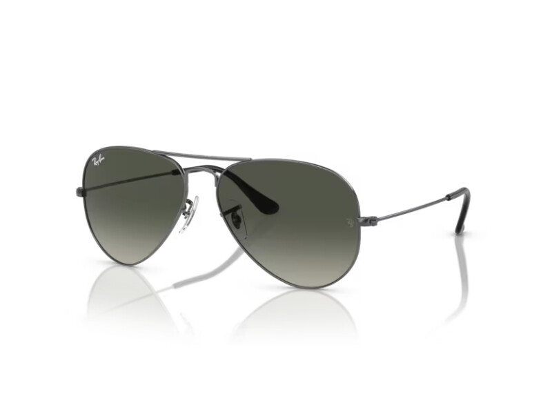 Ray-Ban Sunglasses RB3025 AVIATOR LARGE METAL 004/71 Gunmetal grey