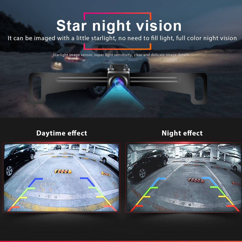 170 Автомобильная резервная камера заднего вида CMOS HD ночного видения Водонепроницаемая