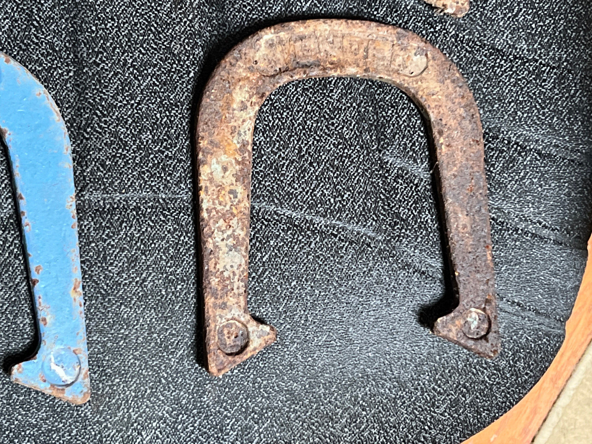 Sealed 4 Vintage FRANKLIN Steel Horseshoes Pitching Shoes Silver B/Bronze A Lot