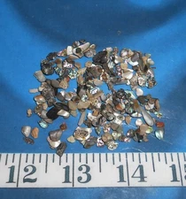~ Natural Abalone Shell Chips ~ 1 tsp Dark Mix ~Shellcraft~ Sailor's Valentines~