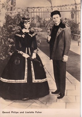 Autogrammkarte - Gerard Philipe und Liselotte Pulver - Progress Karte