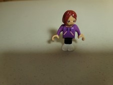 Brio Wooden Railway Girl in Purple Articulated People Figure Very Good Condition